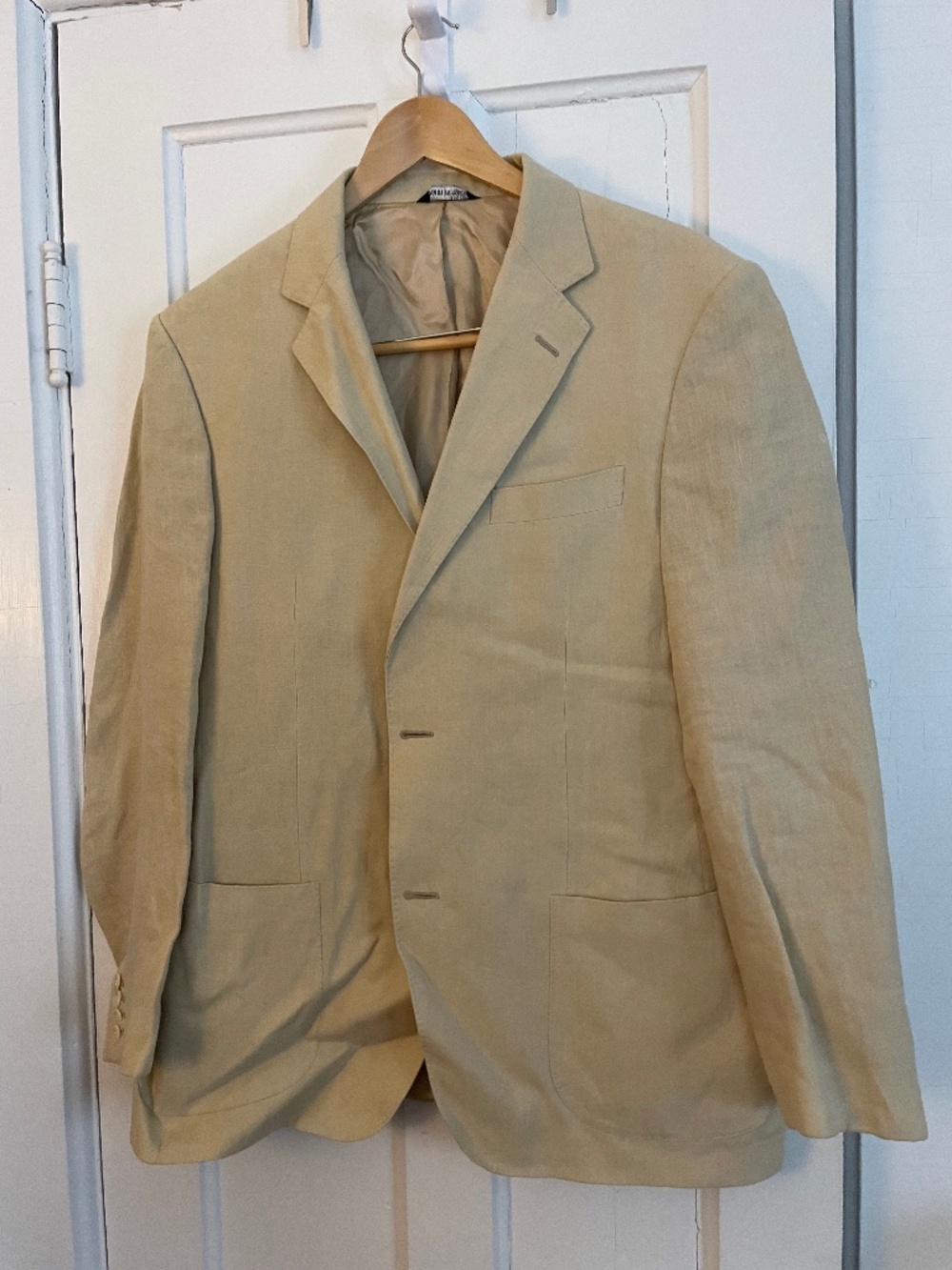 Barney's Cream Linen Blazer